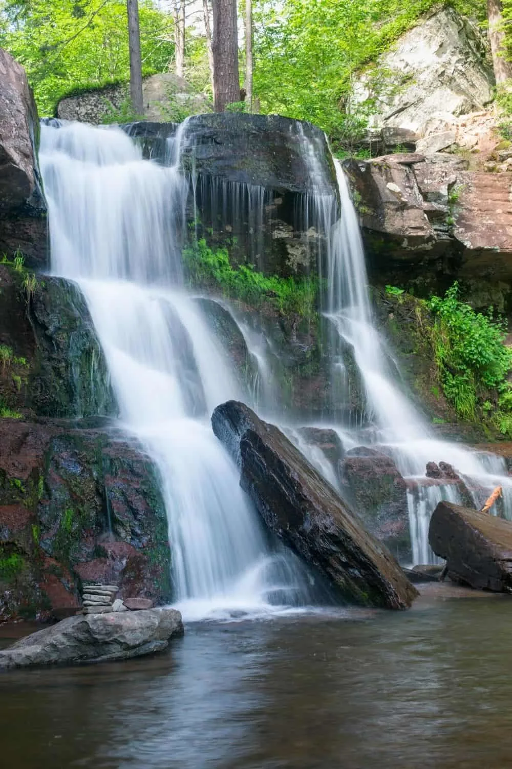 Beautiful Kaaterskills Falls in the Catskills. 