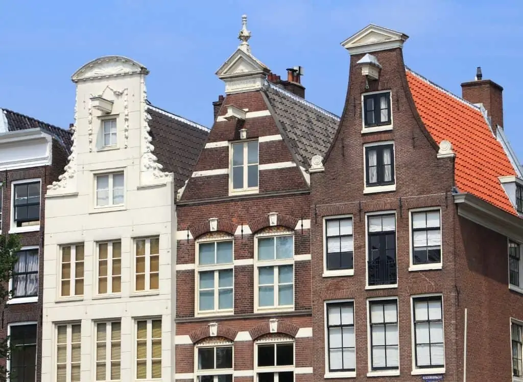 Some of the beautiful homes along Keizersgracht in Amsterdam. 