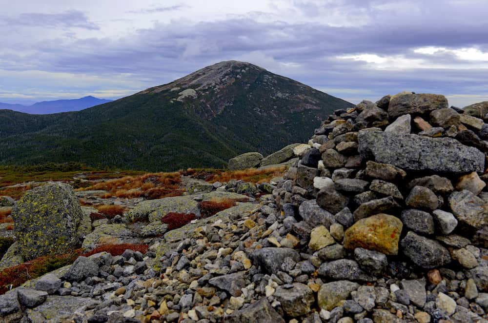 The stunning view you'll get of Mount Marcy from the summit of Mount Skylight which makes it one of the really popular hikes in the Adirondacks.