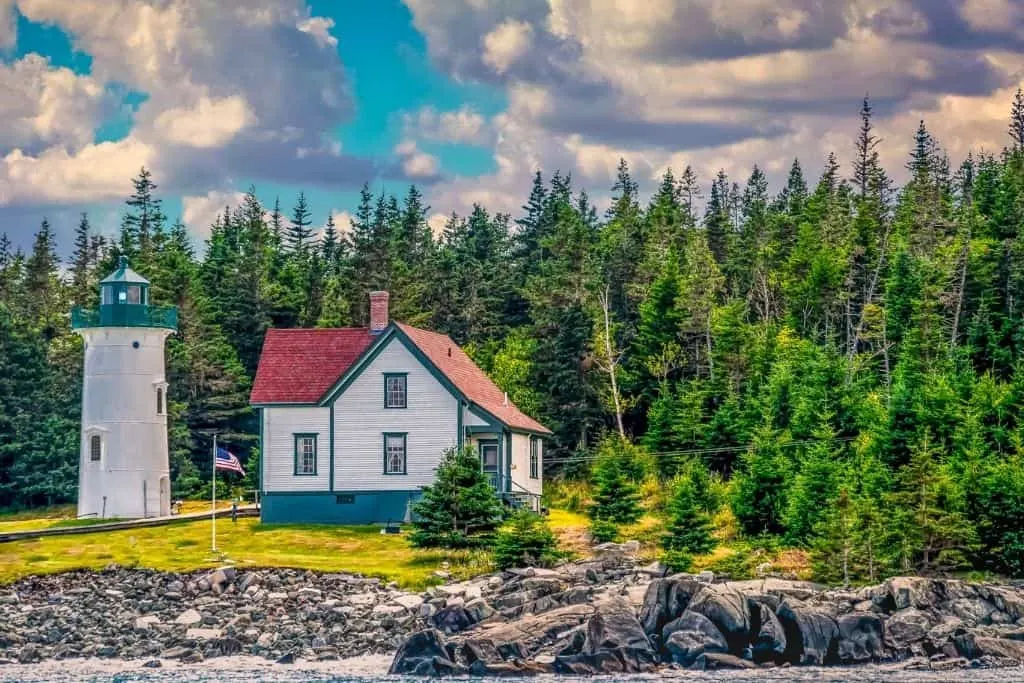 The Little River Lighthouse in Cutler, Maine.