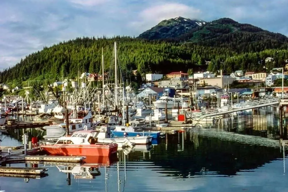 The harbor of Cordova, Alaska. 