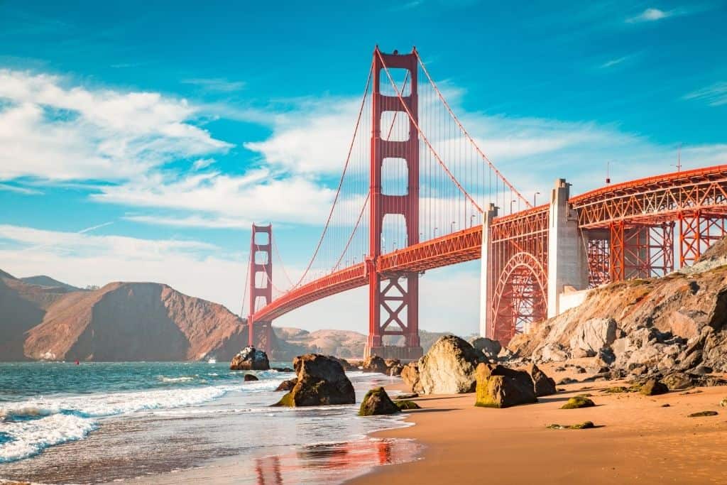 San Francisco's famous Golden Get Bridge.