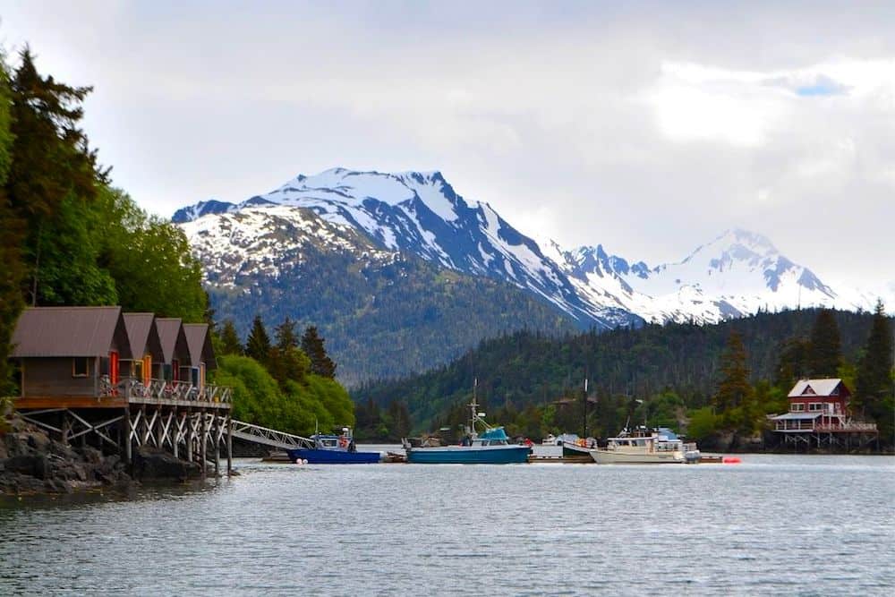 The coastal town of Homer, Alaska. 