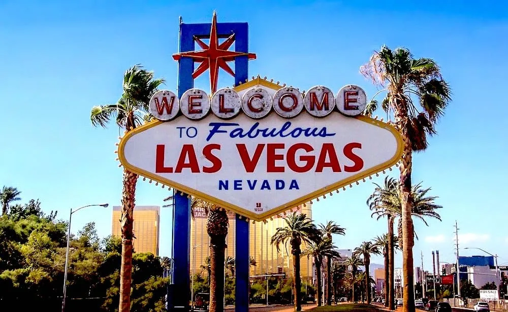 The Las Vegas sign