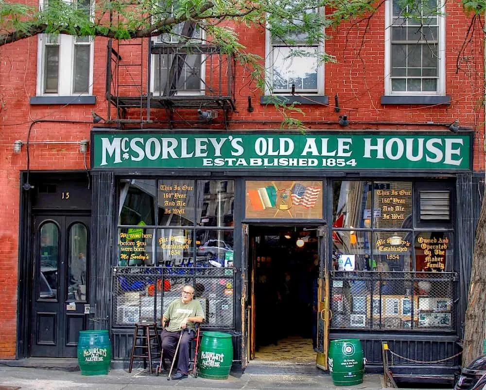 McSorley's Old Ale House is one of the oldest bars in NYC and one of the fun things to do in NTC at night.