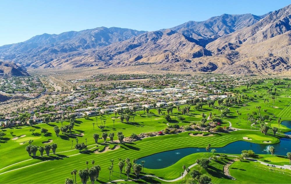 Aerial view of Palm Springs