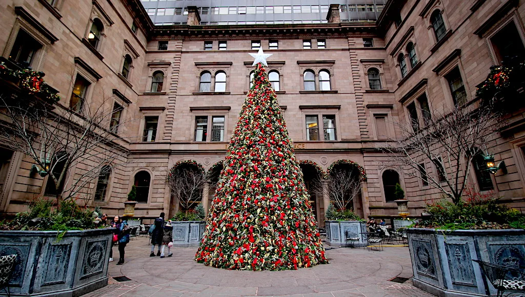 Christmas Tree at Lotte New York Palace.