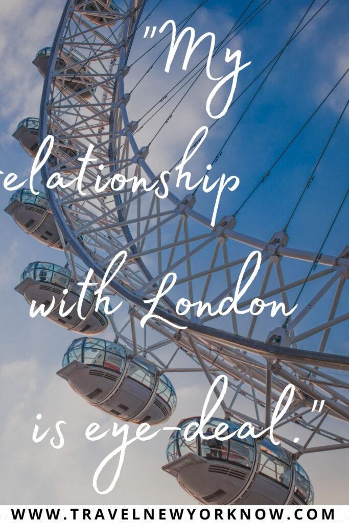 London puns about the London Eye