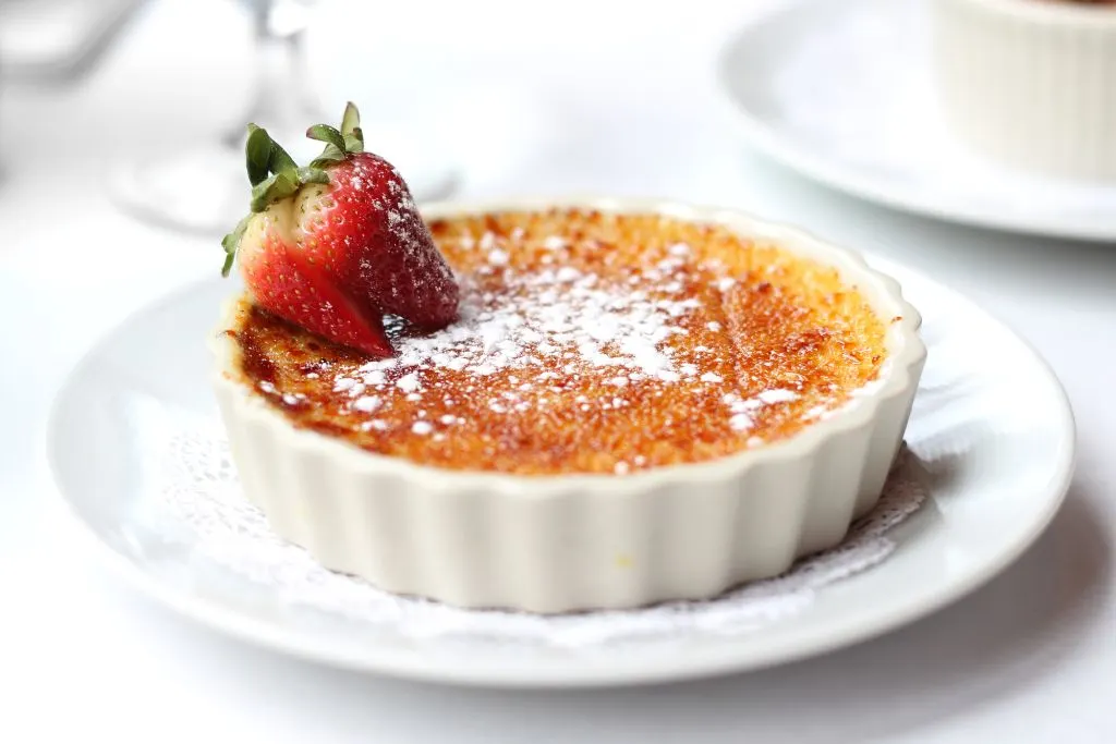Creme brulee is one of the best desserts in Paris. 