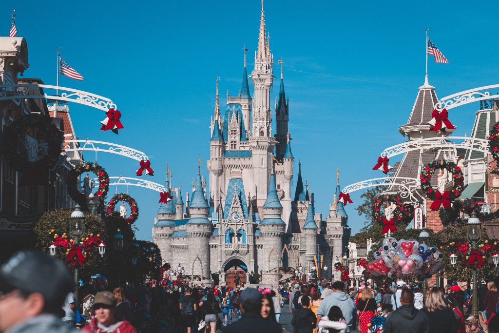 Disney World at Christmas in Orlando during your New York to Florida road trip. 