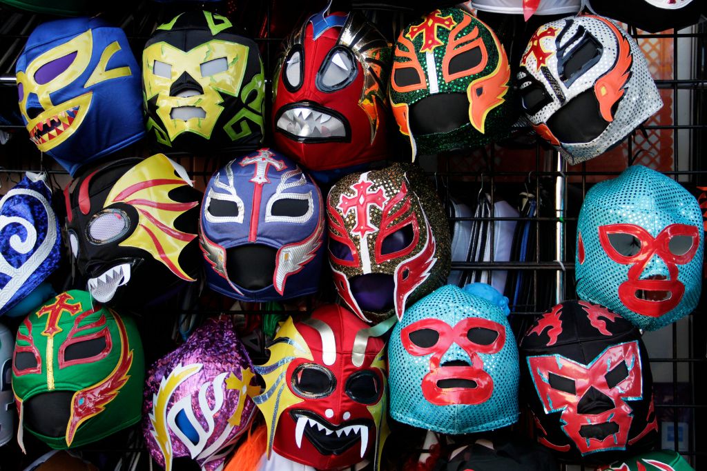 Fun lucha libre masks make for epic Mexico souvenirs. 