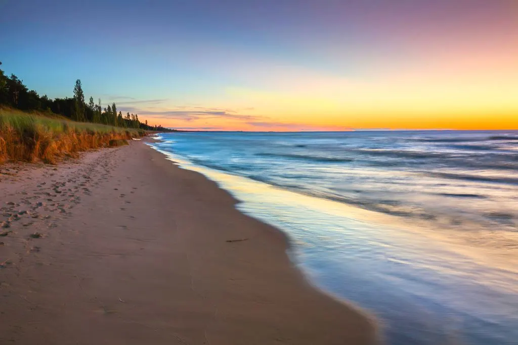 Sunset at Pinery Provincial Park Beach, one of the best beaches in Ontario. 