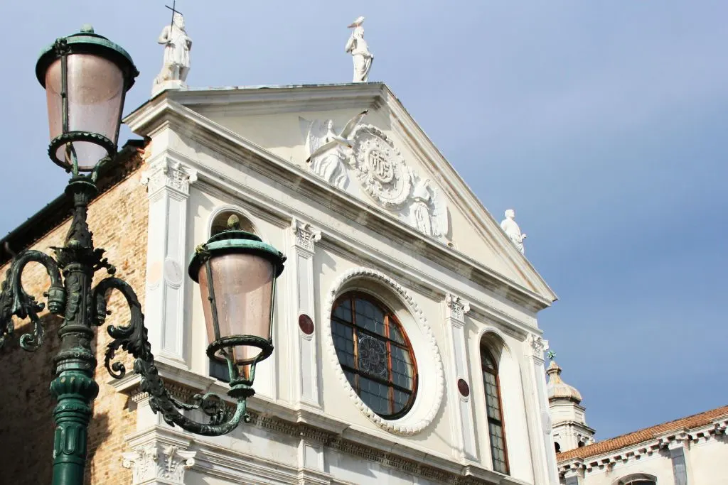 Exterior of Santa Maria della Visitazione Church. 