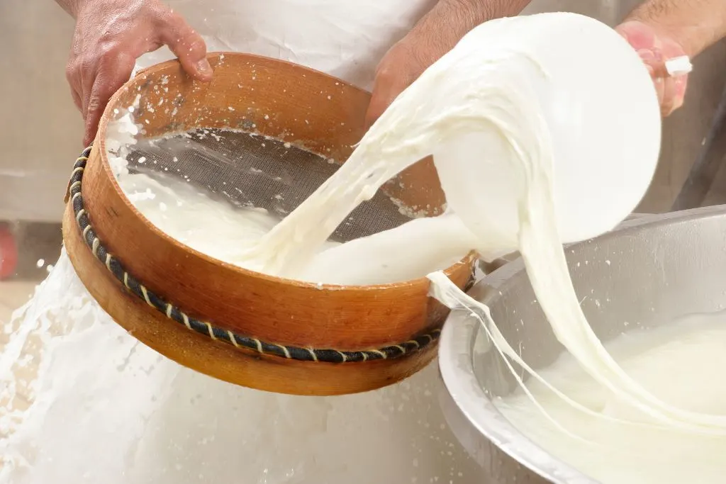 Making Mozarella cheese by hand on one of the best Amalfi Coast tours. 