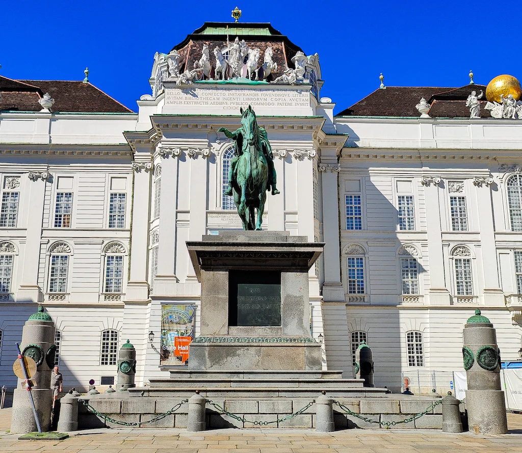 Stunning exterior of the Horburg palace in Vienna. 