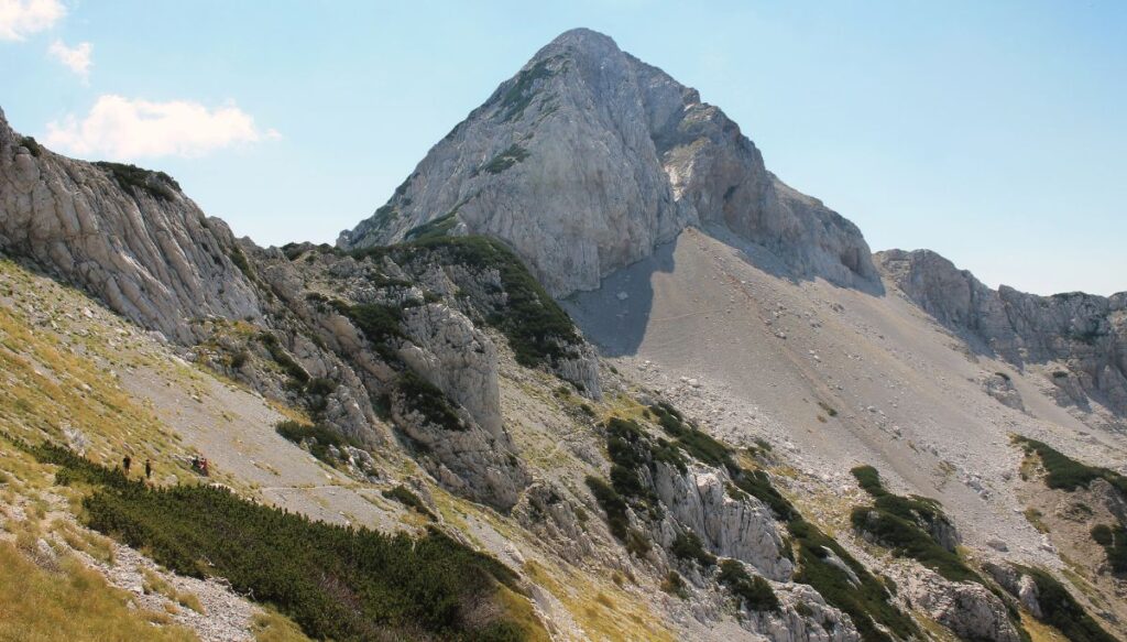 View of the incredible rocks that make up the Prenj Mountains in Bosnia.